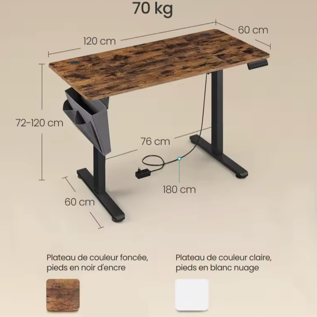 Élan Pro – Bureau Électrique Réglable