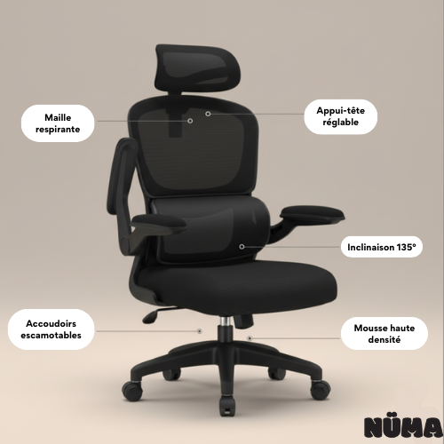 Eris – chaise de bureau ergonomique