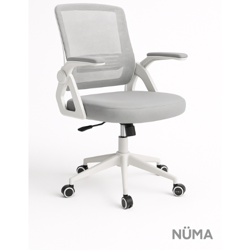 Sélène –  Chaise de bureau avec accoudoirs rabattables
